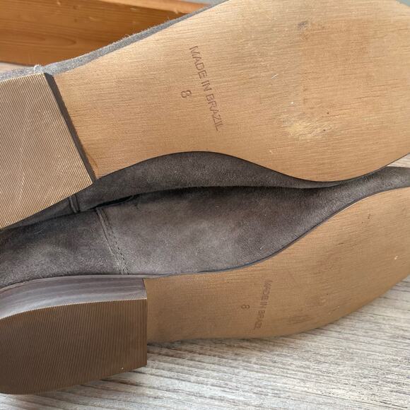Madewell Gray Suede Nico Chelsea Boot - size 8 - Picture 8 of 10
